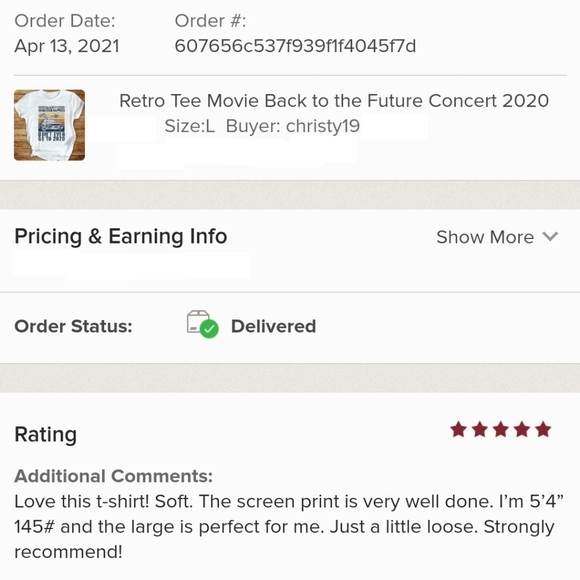 Retro Tee Movie Back to the Future Concert 2020 - Picture 4 of 4